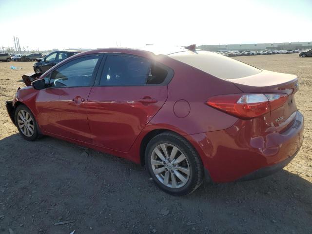 KNAFX4A60E5149516 - 2014 KIA FORTE LX RED photo 2