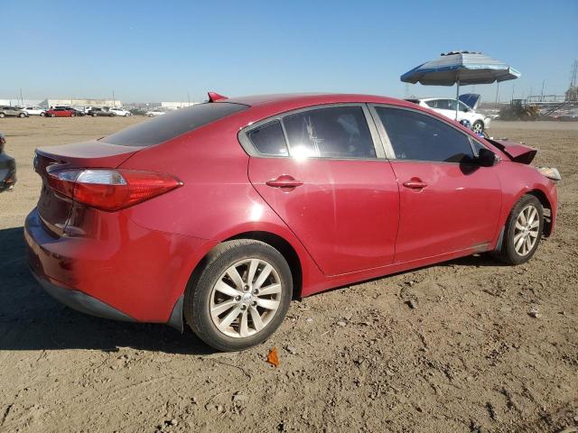 KNAFX4A60E5149516 - 2014 KIA FORTE LX RED photo 3