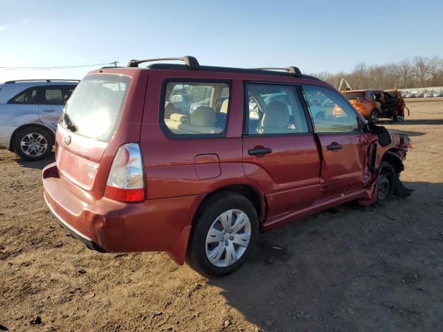 JF1SG63618H724208 - 2008 SUBARU FORESTER 2.5X MAROON photo 3