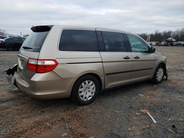 5FNRL38257B081868 - 2007 HONDA ODYSSEY LX BEIGE photo 3