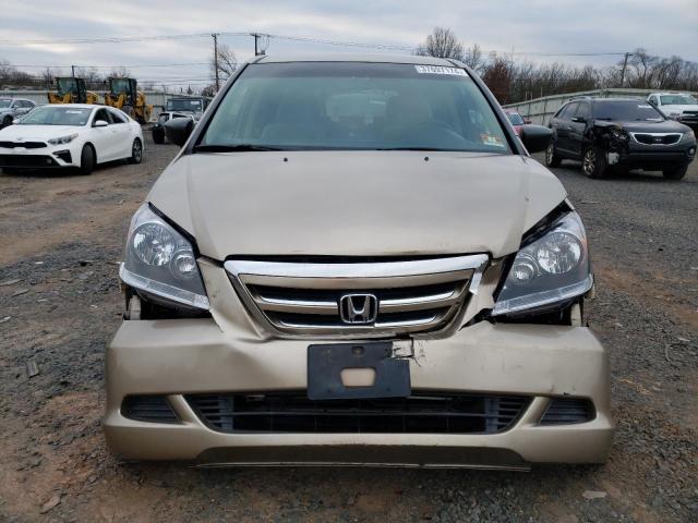 5FNRL38257B081868 - 2007 HONDA ODYSSEY LX BEIGE photo 5