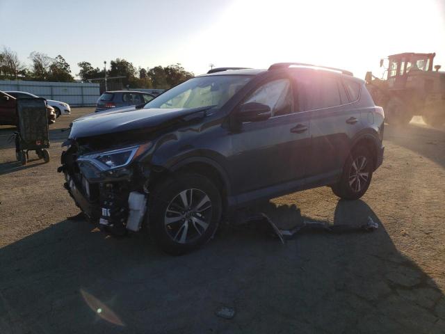 JTMRFREV0JJ241700 - 2018 TOYOTA RAV4 ADVENTURE GRAY photo 1