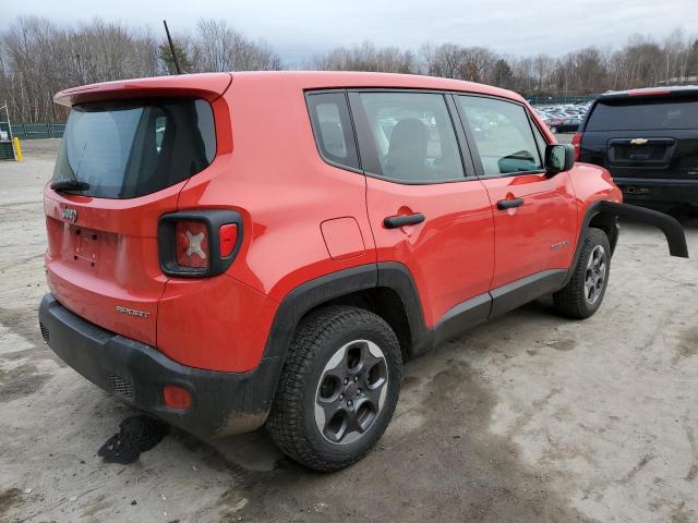 ZACCJBAW8GPD79925 - 2016 JEEP RENEGADE SPORT Կարմիր լուսանկար 3