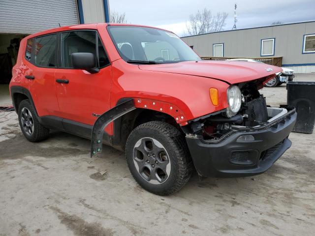 ZACCJBAW8GPD79925 - 2016 JEEP RENEGADE SPORT Կարմիր լուսանկար 4