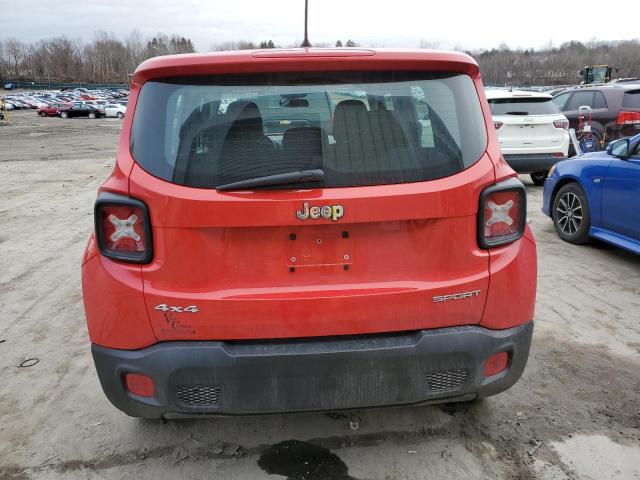 ZACCJBAW8GPD79925 - 2016 JEEP RENEGADE SPORT Կարմիր լուսանկար 6