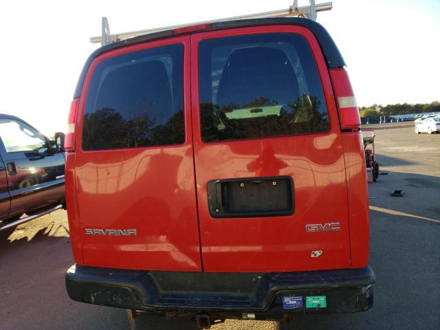 1GTGG29K991104780 - 2009 GMC SAVANA G2500 RED photo 6