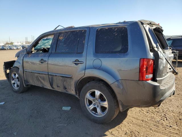 5FNYF3H54DB003204 - 2013 HONDA PILOT EXL GRAY photo 2