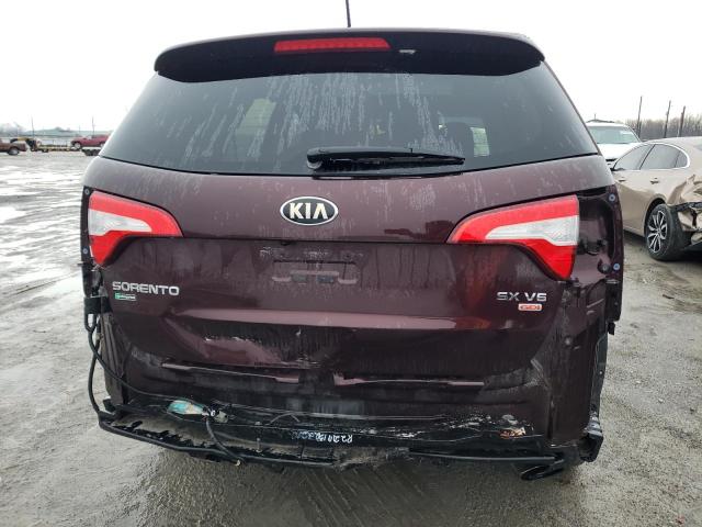 5XYKWDA72EG503038 - 2014 KIA SORENTO SX BURGUNDY photo 6