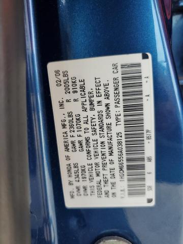 1HGCM66556A038125 - 2006 HONDA ACCORD EX BLUE photo 12