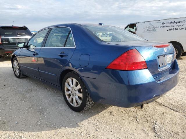 1HGCM66556A038125 - 2006 HONDA ACCORD EX BLUE photo 2