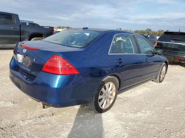 1HGCM66556A038125 - 2006 HONDA ACCORD EX BLUE photo 3