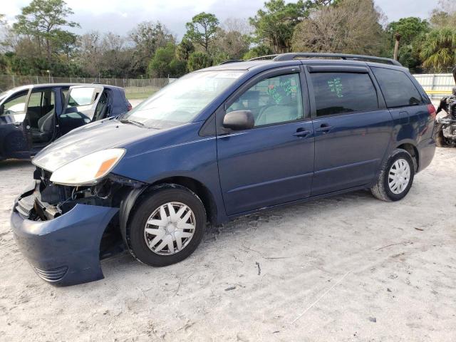 5TDZA23C85S287789 - 2005 TOYOTA SIENNA CE BLUE photo 1