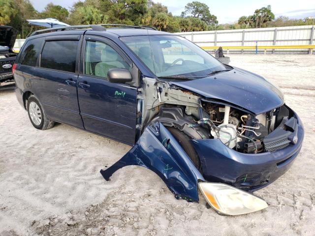 5TDZA23C85S287789 - 2005 TOYOTA SIENNA CE BLUE photo 4