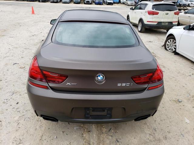 WBA6B4C5XDD098646 - 2013 BMW 650 XI BROWN photo 6