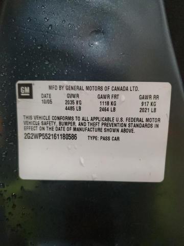 2G2WP552161180586 - 2006 PONTIAC GRAND PRIX 蓝色 照片 12