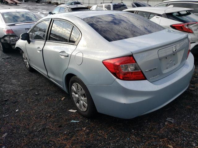 19XFB2F52CE316188 - 2012 HONDA CIVIC LX BLUE photo 2