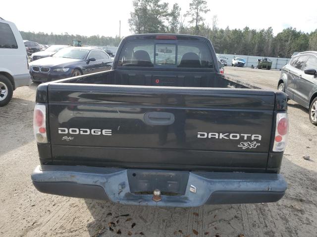 1D7FL16K04S619679 - 2004 DODGE DAKOTA SXT BLACK photo 6