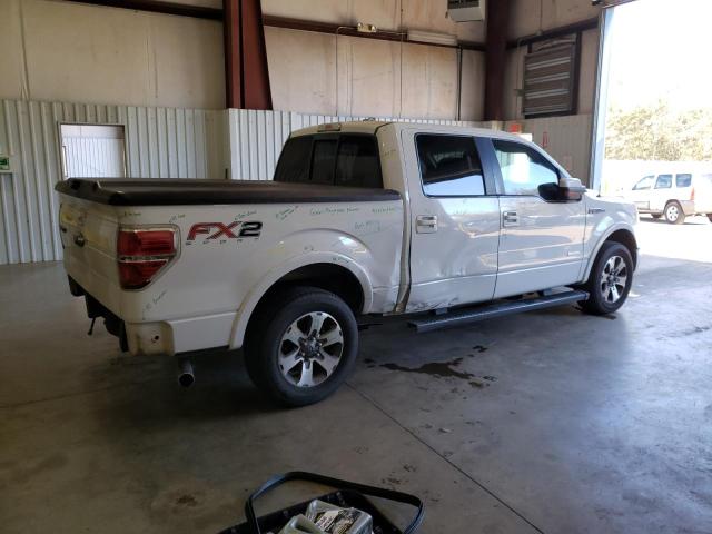 1FTFW1CT6DFD00732 - 2013 FORD F150 SUPERCREW WHITE photo 3