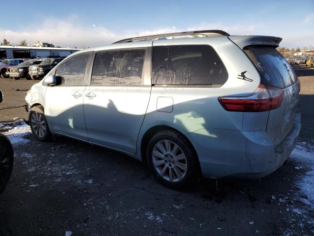 5TDDK3DC5FS119489 - 2015 TOYOTA SIENNA XLE GRAY photo 2