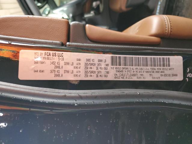 1C4RJFJT1JC408071 - 2018 JEEP GRAND CHER SUMMIT შავი ფოტო 13