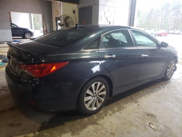 5NPEC4AC5EH916745 - 2014 HYUNDAI SONATA SE BLUE photo 3