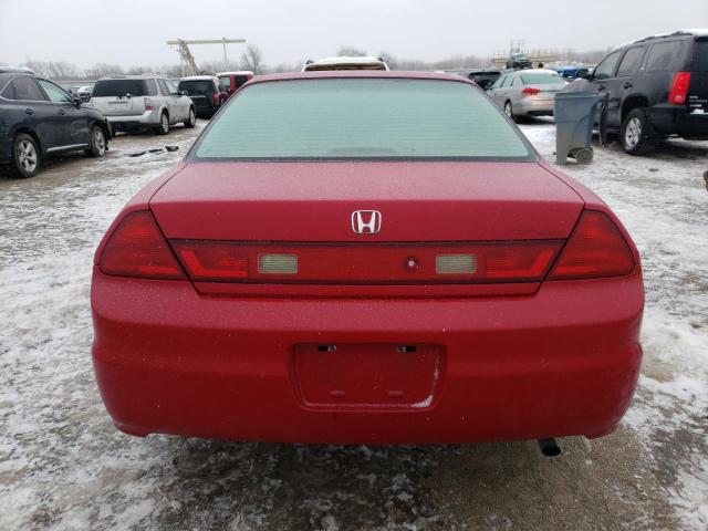 1HGCG31582A017745 - 2002 HONDA ACCORD EX RED photo 6