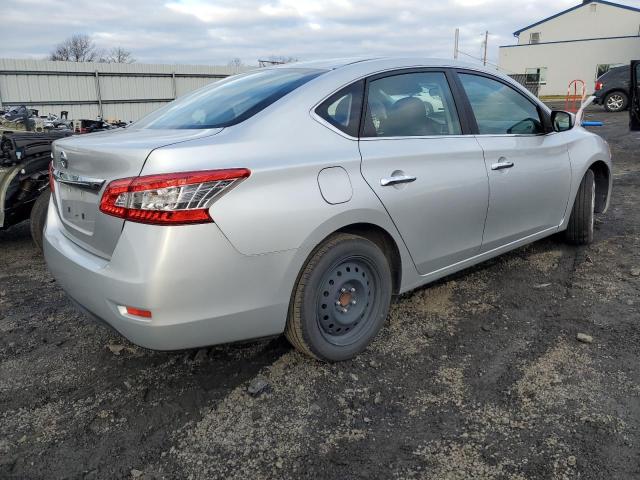 3N1AB7AP9FY290940 - 2015 NISSAN SENTRA S SILVER photo 3