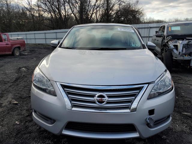 3N1AB7AP9FY290940 - 2015 NISSAN SENTRA S SILVER photo 5