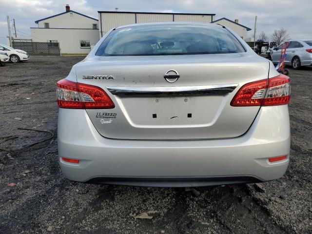 3N1AB7AP9FY290940 - 2015 NISSAN SENTRA S SILVER photo 6