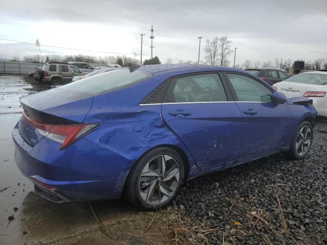 KMHLN4AJ5PU090760 - 2023 HYUNDAI ELANTRA LIMITED BLUE photo 3