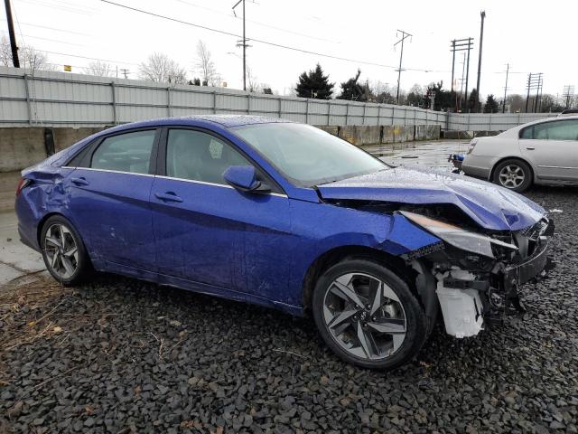 KMHLN4AJ5PU090760 - 2023 HYUNDAI ELANTRA LIMITED BLUE photo 4