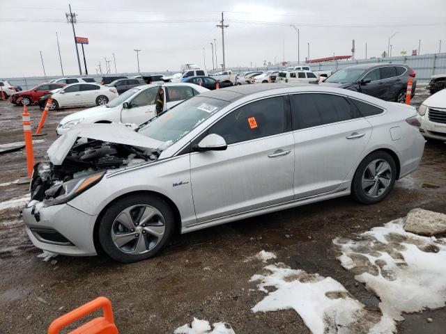 KMHE34L19GA024497 - 2016 HYUNDAI SONATA HYBRID SILVER photo 1