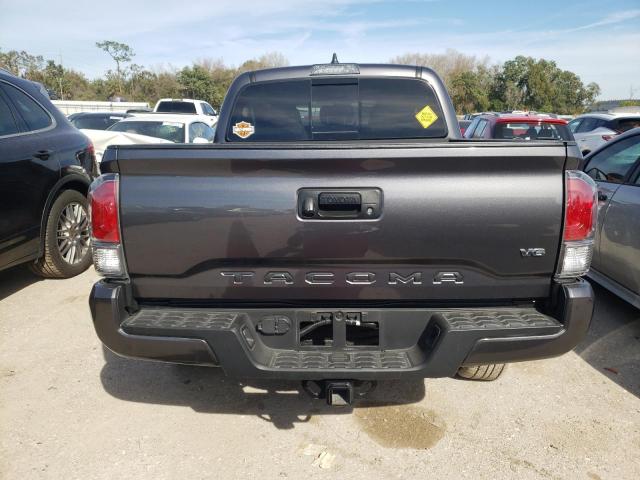 5TFAZ5CN2MX096600 - 2021 TOYOTA TACOMA DOUBLE CAB GRAY photo 6