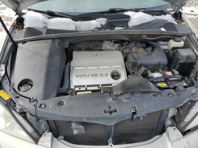 2T2GA31U35C037440 - 2005 LEXUS RX 330 SILVER photo 11