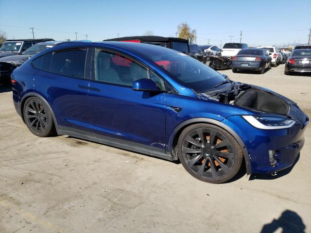 7SAXCBE68NF354861 - 2022 TESLA MODEL X BLUE photo 4