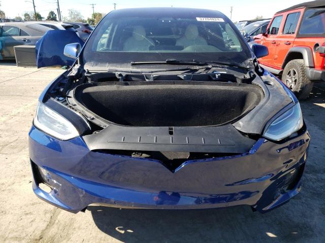 7SAXCBE68NF354861 - 2022 TESLA MODEL X BLUE photo 5