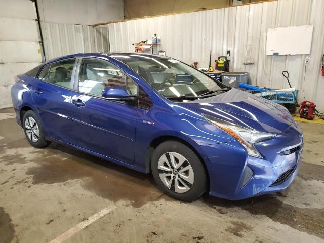 JTDKARFU3H3535502 - 2017 TOYOTA PRIUS BLUE photo 4