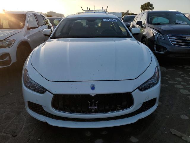 ZAM57RTA9F1130609 - 2015 MASERATI GHIBLI S WHITE photo 5