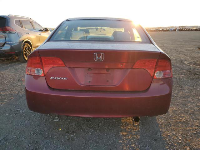 1HGFA16596L084103 - 2006 HONDA CIVIC LX BURGUNDY photo 6