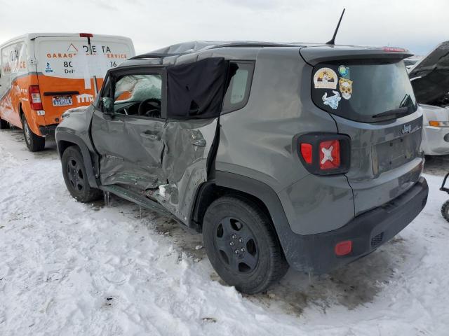 ZACNJAAB5KPK52877 - 2019 JEEP RENEGADE SPORT GRAY photo 2