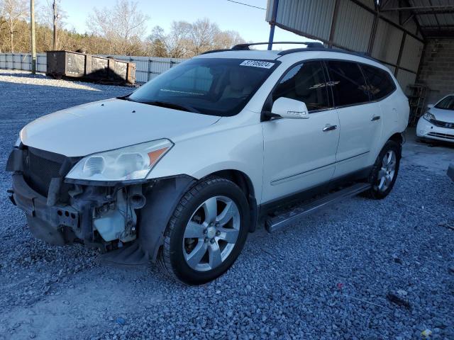 1GNKRLED6CJ388336 - 2012 CHEVROLET TRAVERSE LTZ WHITE photo 1