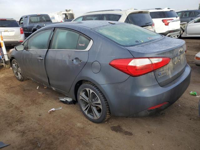 KNAFZ4A86E5106956 - 2014 KIA FORTE EX GRAY photo 2