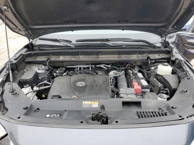 5TDGZRBH9MS532653 - 2021 TOYOTA HIGHLANDER XLE GRAY photo 11