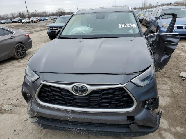 5TDGZRBH9MS532653 - 2021 TOYOTA HIGHLANDER XLE GRAY photo 5