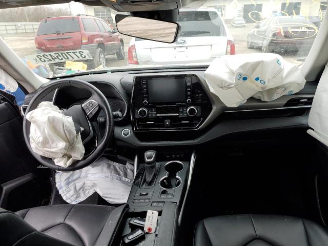 5TDGZRBH9MS532653 - 2021 TOYOTA HIGHLANDER XLE GRAY photo 8