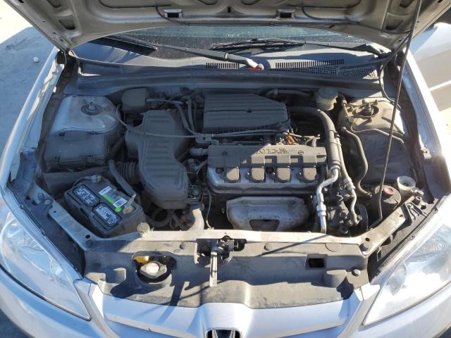 JHMES16515S000737 - 2005 HONDA CIVIC LX SILVER photo 11