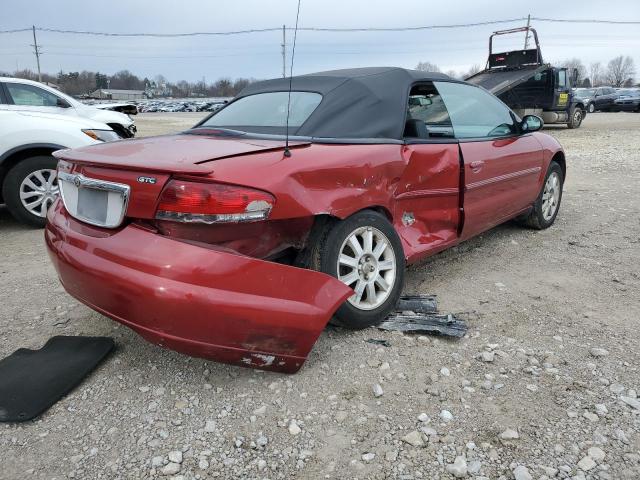 1C3EL75RX6N181749 - 2006 CHRYSLER SEBRING GTC MAROON photo 3