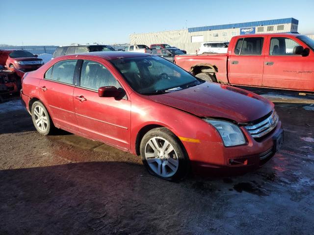 3FAHP07Z07R236621 - 2007 FORD FUSION SE RED photo 4