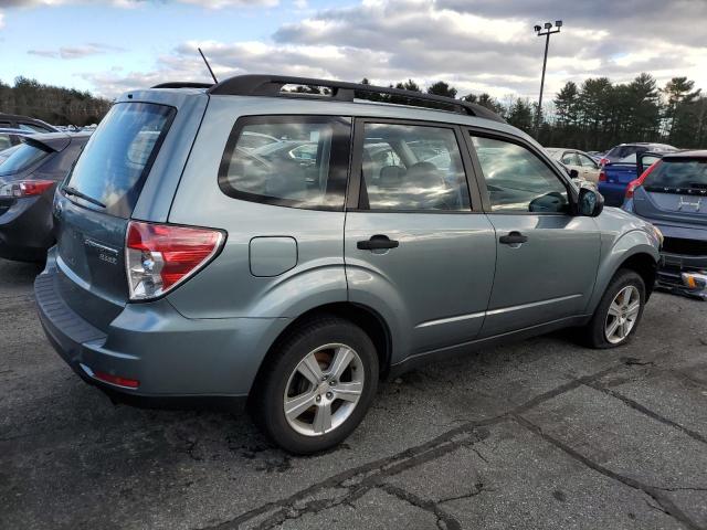 JF2SHABC7BH765291 - 2011 SUBARU FORESTER 2.5X TURQUOISE photo 3