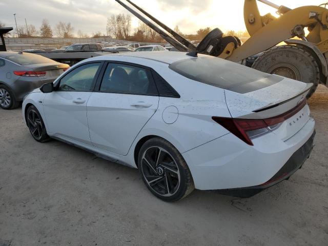 KMHLR4AFXPU482276 - 2023 HYUNDAI ELANTRA N LINE WHITE photo 2